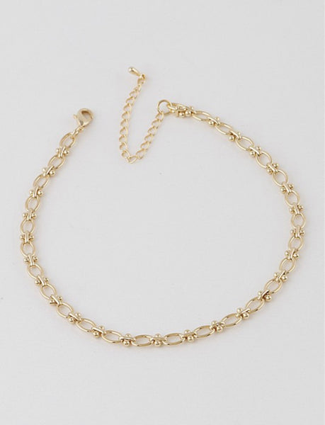 Gold link bracelet